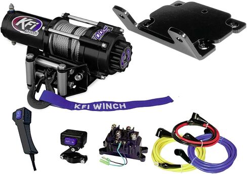 KFI Combo Kit - A3000 3000 lb Winch & Winch Mount - Compatible/Replacement for 2003-2014 Yamaha Kodiak 350/400/450 in Saudi Arabia