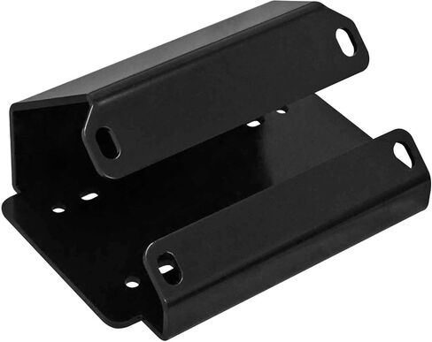 SuperATV 4500 LB Black Ops Winch with Heavy Duty Winch Mounting Plate for Can Am Defender/Defender Max | Complete Winch & Winch Mount Kit Ready for Install | Made With 3/16" Heavy-Duty Steel Plating in Saudi Arabia