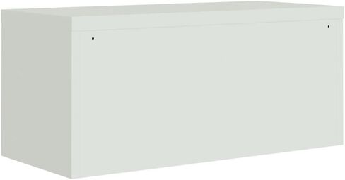Light Grey Powder-Coated Steel Large File Cabinet with Adjustable Shelves and Secure Locking System for Organized Storage in Office or Home Workspace, Durable Metal Furniture in Saudi Arabia
