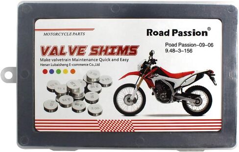 طقم حشوات صمام 9.48 مم من Road Passion 1.2 مم - 4.0 مم بزيادة 0.05 مم 156 قطعة بديلة لـ Kawasaki VULCAN 800 1995-2005/ VULCAN 800 CLASSIC 1996-2005/ VULCAN 800 DRIFTER 2000-2006 in Saudi Arabia