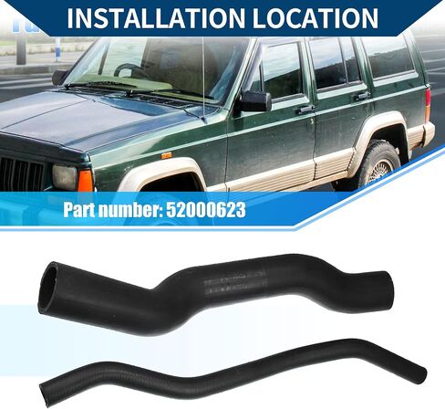 No.52000623 Fuel Fill and Vent Hose Kit for Jeep Cherokee XJ 1984-1996/ Inner/Durable Metal Plastic/ 1 Set Black in Saudi Arabia