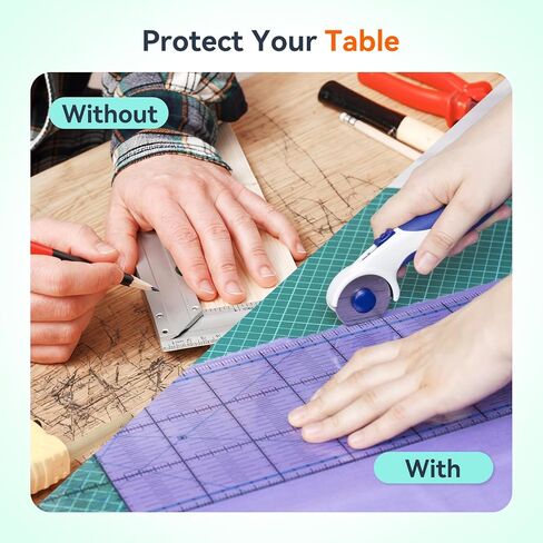 HTVRONT 5 Packs Self Healing Cutting Mat- 12" x 18" Double-Sided Cutting Mats for Crafts, A3 High-Density Sewing Mat with Grid for Fabric Quilting Modeling Hobby Scrapbooking Project in Saudi Arabia
