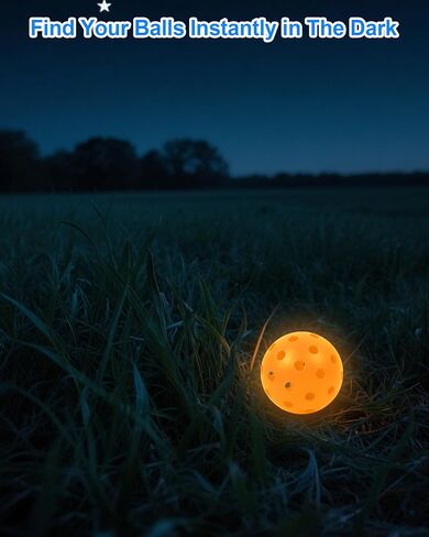 hotwind 6 حزمة يتوهج في الظلام الفناء الخلفي كرات الغولف 3 "كرات التدريب البديلة مع حقيبة التخزين متعة ليلة الغولف هدية للرجال النساء الأسرة في الهواء الطلق الطرف اللعب in Kuwait
