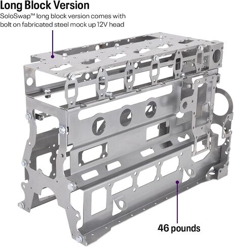 SoloSwap Cummins 6BT 5.9L 12V Mock Up Engine Block, Steel Construction, Compatible with 1989-2002 Dodge Ram, Accepts All 12V/24V Heads, Easy Assembly & Lightweight in Saudi Arabia