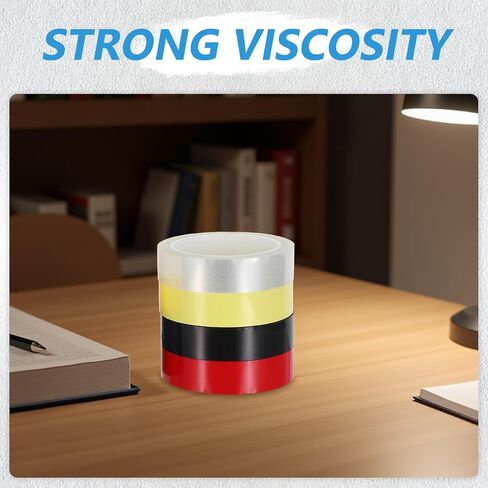 8pcs Versatile Labeling Masking Tape - 8 Assorted Colors for Lab, Classroom, Scrapbook, Party Decoration - Office Bulletin Board Grid Marking Tape 0.98in X 21.65ft in Saudi Arabia