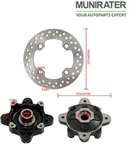 munirater Front Wheel Hub and Brake Rotor Kit Replacement for 5137127 5137659 5137539 Replacement for RZE 570 800 900 ACE 570 900 in Saudi Arabia