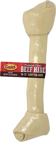 Cadet Beef Hide Knotted Dog Chews Individually Wrapped 13-14" in Saudi Arabia