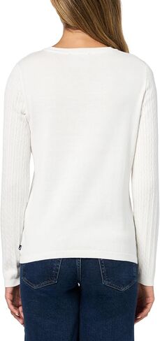 Nautica Womens Long Sleeve Cable V-Neck Sweater in Saudi Arabia