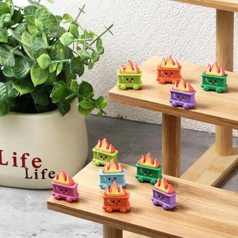 30 Sets Mini Dumpster Resin Desk Accessories for Coworker Gifts Emotional Positive Support Resin Dumpster Ornament Inspirational Card Bulk Trash Boss Day for Office Christmas Nurse Team in Saudi Arabia