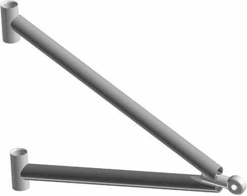 ذراع Polaris Ranger على الجانب الأيمن، أسود غير لامع، قطعة OEM الأصلية 1543389-458، الكمية 1 in Kuwait