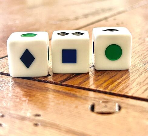 لعبة Moguls Dice، لعبة لوحية محمولة ذات طابع جبلي، مقاس 4x4x1.5 بوصة، للعائلات ومجموعات رحلات التزلج، ترفيه ما بعد التزلج in Kuwait