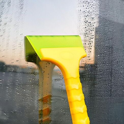 Long-handled squeegee wiper ice scraper for cleaning car windows with rubber blade and non-slip rubber window scraper for car in Saudi Arabia