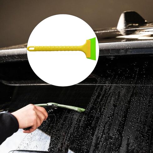 Long-handled squeegee wiper ice scraper for cleaning car windows with rubber blade and non-slip rubber window scraper for car in Saudi Arabia