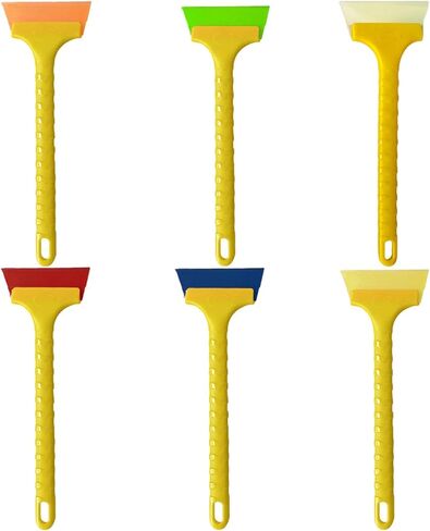 Long-handled squeegee wiper ice scraper for cleaning car windows with rubber blade and non-slip rubber window scraper for car in Saudi Arabia
