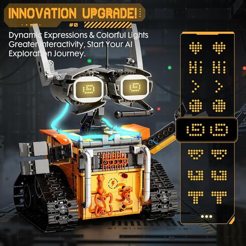 5in1 STEM Robot Building Kits for Kids 6-12, App & Remote Control STEM Dinosaur Tank Robot Building Toys for Kids, 899Pcs DIY Science Building Sets, Erector Sets for Boys Girls Birthday Xmas Gifts in Saudi Arabia