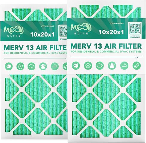 16x20x1 Air Filter (6-PACK) | MERV 11 | MOAJ Premium Allergen Defense | BASED IN USA | Pleated Replacement Air Filters for AC & Furnace Applications | Actual Dimensions: 15.70" x 19.70" x 0.75" (in.) in Saudi Arabia