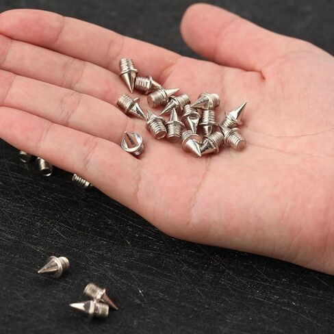 50PCS Track Spikes Track and Cross Country Spikes 1/4-Inch Steel Shoe Replacements Spike Wrench in Saudi Arabia