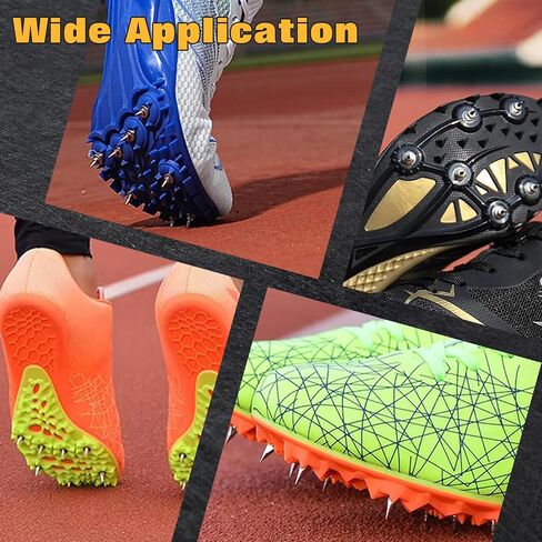 50PCS Track Spikes Track and Cross Country Spikes 1/4-Inch Steel Shoe Replacements Spike Wrench in Saudi Arabia