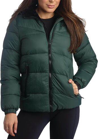 Reebok Women's Winter Jacket - Heavyweight Quilted Puffer Parka Coat - Sherpa Lined Ski Jacket for Women (S-XL) in Saudi Arabia