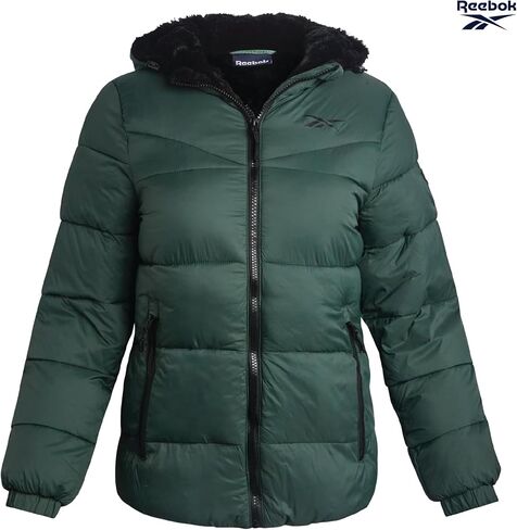 Reebok Women's Winter Jacket - Heavyweight Quilted Puffer Parka Coat - Sherpa Lined Ski Jacket for Women (S-XL) in Saudi Arabia