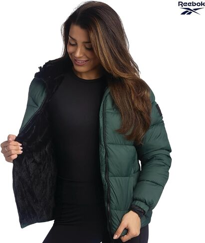 Reebok Women's Winter Jacket - Heavyweight Quilted Puffer Parka Coat - Sherpa Lined Ski Jacket for Women (S-XL) in Saudi Arabia