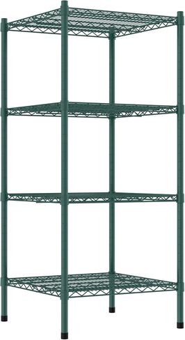 Commercial NSF Listed Green Epoxy Stationary Wire Shelving Kit 24" x 24" x 54", with 4 Shelves Perfect for Warehouse, Walk-in Refrigerator, Freezer, Grocery Store, Restaurant, Dishroom in Kuwait