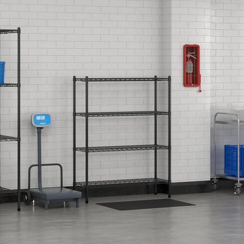 Commercial NSF Listed Green Epoxy Stationary Wire Shelving Kit 24" x 24" x 54", with 4 Shelves Perfect for Warehouse, Walk-in Refrigerator, Freezer, Grocery Store, Restaurant, Dishroom in Kuwait