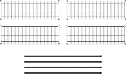 Commercial NSF Listed Green Epoxy Stationary Wire Shelving Kit 24" x 24" x 54", with 4 Shelves Perfect for Warehouse, Walk-in Refrigerator, Freezer, Grocery Store, Restaurant, Dishroom in Kuwait