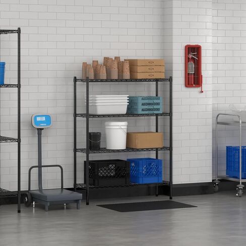 Commercial NSF Listed Green Epoxy Stationary Wire Shelving Kit 24" x 24" x 54", with 4 Shelves Perfect for Warehouse, Walk-in Refrigerator, Freezer, Grocery Store, Restaurant, Dishroom in Kuwait