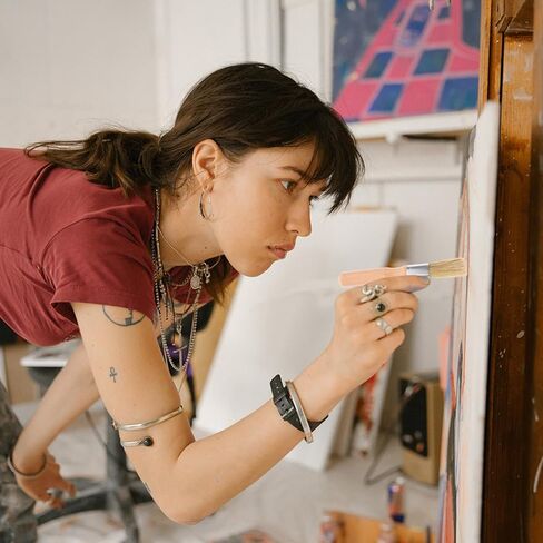 2 قطعة فرشاة الرسم برأس مستدير فرشاة الاستنسل الخشن لزيت الأكريليك ألوان مائية تفاصيل مقبض خشبي فني للحرف الفنية ذاتية الصنع in Kuwait