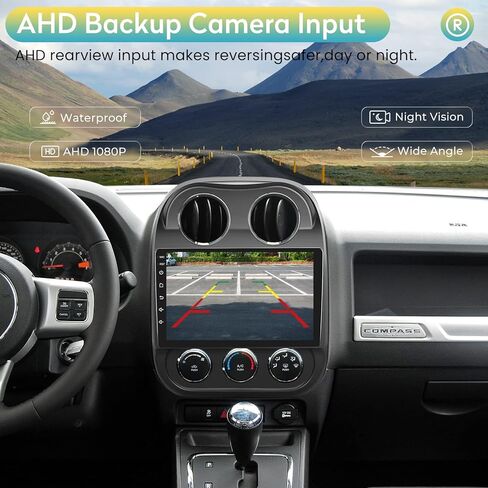 Fortdows 10.1 Inch Car Stereo Radio for Jeep Patriot Compass 2010-2016 with Wireless CarPlay Android Auto, 2GRAM 32GROM Android 11 Player Radio with Bluetooth,WiFi,SWC, GPS,Backup Camera in Kuwait