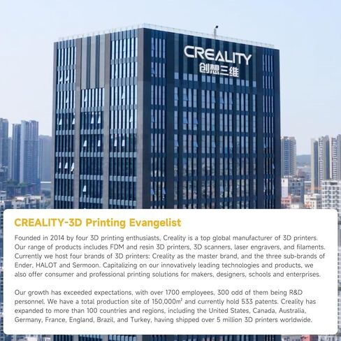 خيوط Creality Hyper PLA 1.75 مم أبيض وأسود 2 كجم، 30-600 مم/ثانية خيوط طابعة PLA ثلاثية الأبعاد عالية السرعة، عبوتان بكرة 1 كجم (2.2 رطل) PLA، دقة الأبعاد +/-0.02 مم، تناسب معظم طابعات FDM ثلاثية الأبعاد in Kuwait