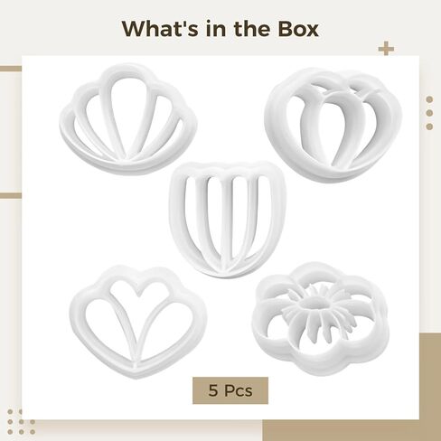 Polymer Clay Tools With Texture Five Piece, Fondant Craft Cutters Set, Daisy Leaf Cookie Press, Precision Flower Molds For Jewelry Making, Detailed Clay Cutters in Saudi Arabia