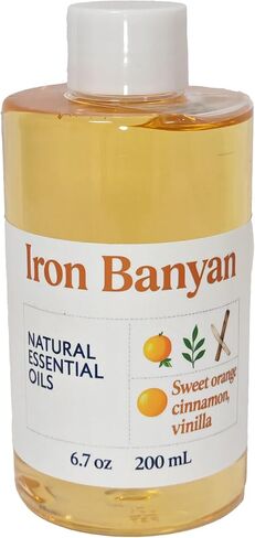 Aromatherapy Essential Oil Blend - 200mL, Orange Cinnamon Vanilla Scented Oil for Home Fragrance, Relaxation & Mood Enhancement in Kuwait