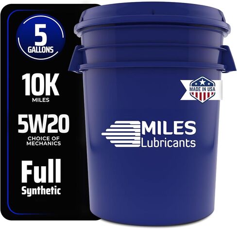 5W-20 Motor Oil Full Synthetic - API SN Plus GF-6 High Mileage Engine Protection, Energy Conserving 5W20 Synthetic Motor Oil for Turbo & Supercharged Engines, 5 Gallon Pail in Saudi Arabia