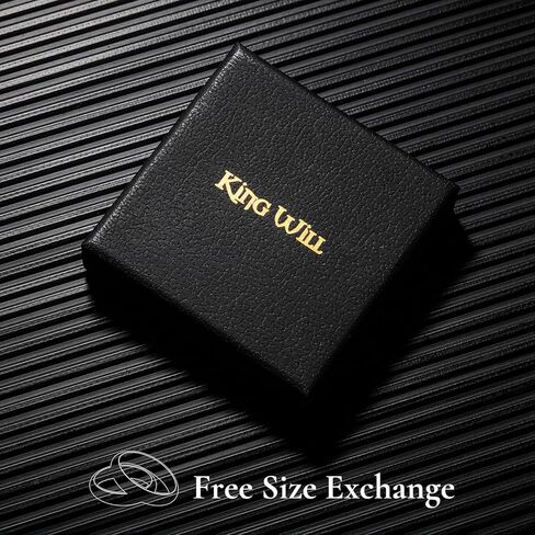 King Will 316L Stainless Steel Wedding Band for Men Women-2-8mm Width Wedding Ring in Black/Sliver/Gold Plated Laser I Love You High Polished Dome Style Promise Ring Comfort Fit Size 4-15 in Kuwait