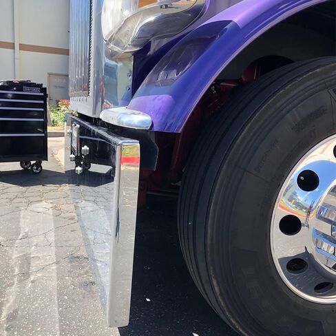 8 قطعة طقم مسامير مصد من الفولاذ المقاوم للصدأ لـ Peterbilt 365 567 388 389 Kenworth W990 W900 in Kuwait