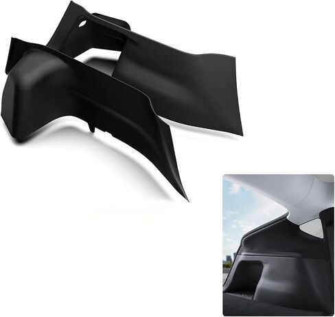 Front Seat Rail Protectors for Tesla Model Y Juniper 2025-2026, 5-Piece TPE Track Cover Guards, Under Seat Floor Mat Protectors, Black in Saudi Arabia