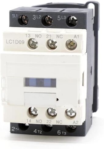 LC1-D09 AC Magnetic Contactor, 9A Motor Starter, 3-Pole with NO NC Auxiliary Contacts, Industrial Control Relay (AC 220V) in Saudi Arabia