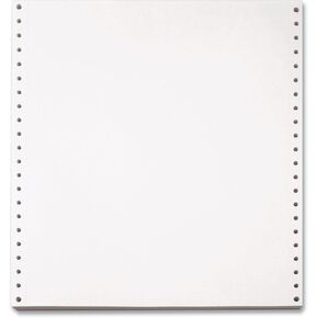 Willamette Computer Printout Paper, 1-Part, 20 lb Bond Weight, 9.5 x 11, White, 2,700/Carton in Saudi Arabia