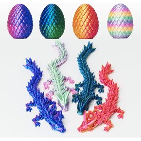 Dragon المطبوع ثلاثي الأبعاد ، بيض التنين مع التنين في الداخل ، Dragon in Egg Fidget Gift (Laser Purple) in Kuwait
