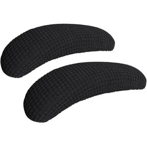 Office Chair-Arm Cover Stretchable Water Resistant Spandex Stretch Jacquard Computer Chair Slipcover for Desk Chairs Arm Black in Saudi Arabia