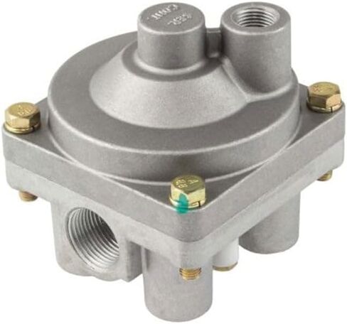 Mytee Products Heavy Duty 4.0 PSI Vertical Air Brake Relay Valve - Replaces 110415, Tectran 14413, Automann 170.110415, PAI 52530, EM52530, Automann AM170110415, Genuine Newstar S-17740, S17740 in Kuwait