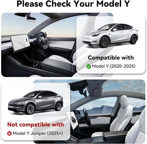2025 ترقية منظم وحدة التحكم المركزية الخلفية لملحقات Tesla 2025-2026 Model Y Juniper، تركيب ثابت سهل التركيب، صندوق تخزين المقعد الخلفي، صينية تخزين أسفل المقعد، سلة قمامة in Kuwait