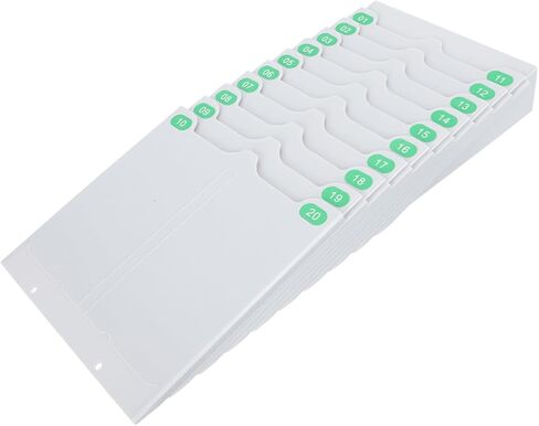 Attendance Cards Holder Wall-Mounted Cards Rack for Office Attendance Machine Sturdy Retractable Design Easy Installation Compact Lightweight in Saudi Arabia