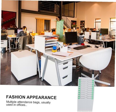 Attendance Cards Holder Wall-Mounted Cards Rack for Office Attendance Machine Sturdy Retractable Design Easy Installation Compact Lightweight in Saudi Arabia
