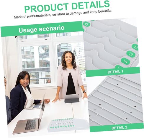Attendance Cards Holder Wall-Mounted Cards Rack for Office Attendance Machine Sturdy Retractable Design Easy Installation Compact Lightweight in Saudi Arabia
