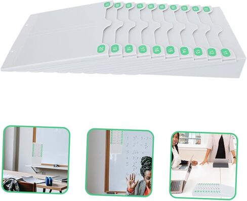 Attendance Cards Holder Wall-Mounted Cards Rack for Office Attendance Machine Sturdy Retractable Design Easy Installation Compact Lightweight in Saudi Arabia