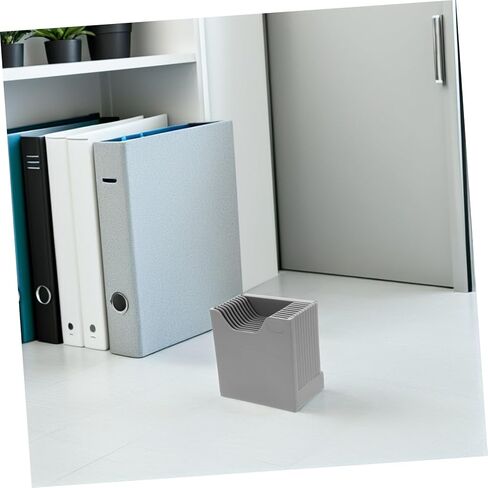 NUOBESTY 4pcs Card Rack Plastic Standing Holder with Slots Wall-mountable Attendance Card Display Stand for Office and Warehouse Organization for Indoor Outdoor Use in Saudi Arabia