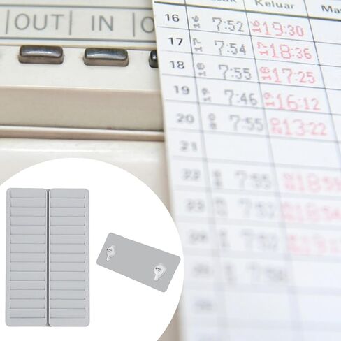 Time Card Holder Multipurpose for Attendance ID Rack Compact with 28 Pocket Wall Hanging for Warehouse Factory Workshop in Kuwait